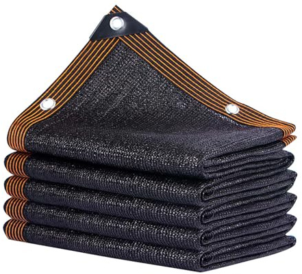 5x9m Tissu D'Ombrage Respirant Noire Filet D'Ombrage avec œIllets,Filet 90% Protection Solaire-Anti UV (PE-HD) Toile Voile ClôTure de Protection po Jardin Pergola,Terrasse,Plantes,Serre,Piscine