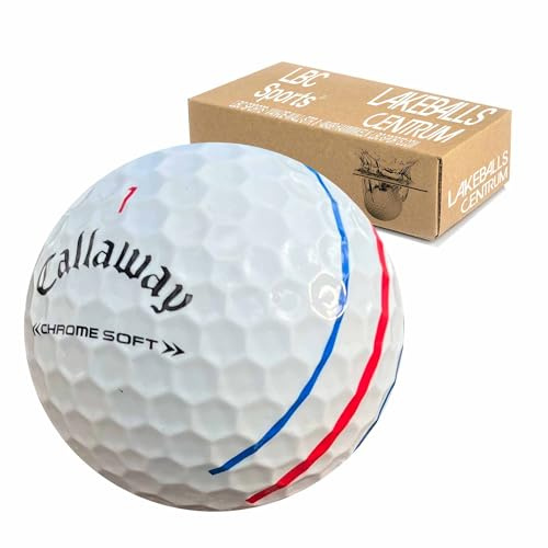 25 Chrome Soft Triple Track Golfbälle für Callaway Golf - 25 Lakeballs - AAAA/AAA Qualität