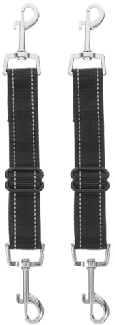 Hemobllo 2 Stück Nylon Hundehalsband Verbinder mit Doppelseitigem Haken Reflektierende Sicherheitskupplung für Hundehalsband Verlängerung Beim Training und Spaziergang