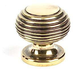 From the Anvil Aged Brass Beehive Cabinet Knob 30mm