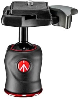 Manfrotto Testa a Sfera 490, per Cavalletto Macchina Fotografica, Testa a Sfera Fluida per Treppiede Ergonomica e Funzionale, Stabilizzatore Fotocamera, Accessori Fotografia, Semplice e Intuitiva