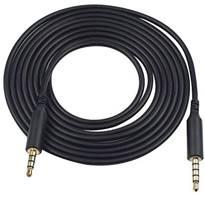 Replacement A10 Cable Compatible for Astro A10 A40 to Xbox One, Play Station 4 PS4 and Smartphone Audio Cable Cord Lead (No Mute and Volume Controls) (Black)