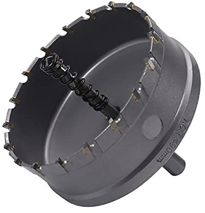 Utoolmart Fresa per fori in carburo da 90 mm, seghe a tazza TCT per lamiera in acciaio inossidabile da 5 mm 1 pz