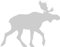 Samunshi® Norwegen Elch Tier Aufkleber Autoaufkleber Sticker für Auto Motorrad Wohnmobil Scheiben in 11 Größen und 25 Farben (15x11,7cm Silber)