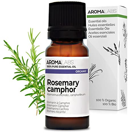 Aroma Labs - Rosmarino Canfora BIO - Olio Essenziale Chemiotipizato e Certificato AB - 10 mL
