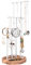 Becko US Jewellery Organiser Stand 5 Tiers Jewellery Tree Stand Jewellery Holder for Necklaces Bracelets Earrings and Rings (White)