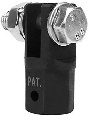 Hemobllo Car Jack Car Jack Scissor Jack Adaptor- Steel Scissor Jack Scissor Adaptor Drill adaptor for Impact Wrench 1/2 Inch Drive (Black) Car Jacks Car Adapter