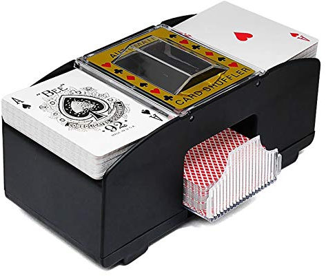 WZCXYX Brettspiel Poker-Spielkarten Elektrischer Automatischer Karten-Shuffler Perfekt Für Bridge- Oder Poker-Spielkarten(Size:6 Cards)