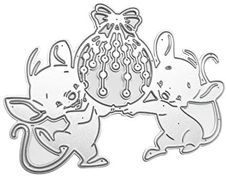 FOLODA Stanzschablone, Maus Metall Stanzformen Schablone Scrapbooking DIY Album Stempel Papier Karte Prägung Dekoration
