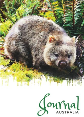 Journal Australia: Wombat 120 page faint lined notebook