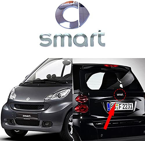 Für Mercedes Smart 450 451453 Fortwo ForFour Auto Emblem Zeichen Chrom Schriftzug 3D Logo Auto Aufkleber Tuning Sticker Auto-Styling-Zubehör