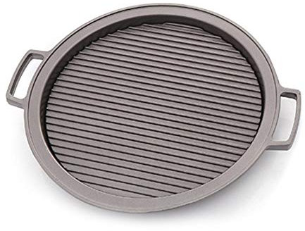 MISOYE Mississ Poêle À Alcool en Fonte, Plaque Antiadhésive pour Barbecue À Foyer Poke Poêle À Barbecue Coréen en Fer Rond, Barbecue À Camping en Plein Air Portable Barbecue Poêle À Alcool Positive