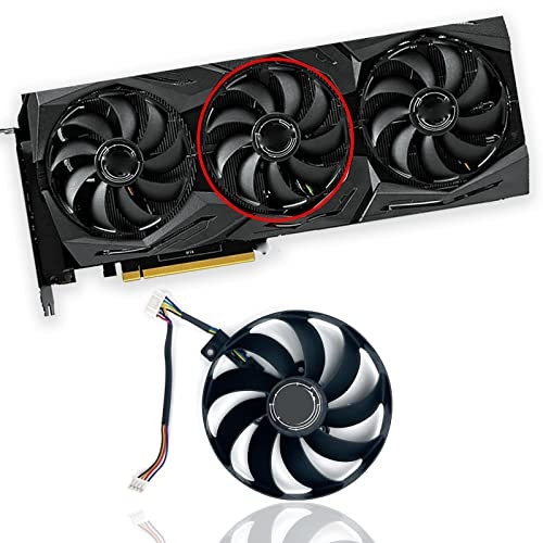 Dotodo Ventilateur de carte graphique T129215SU pour ASUS ROG STRIX-GeForce RTX 2070 2080 Super Ti Gaming RTX2080 RTX2080Ti (ventilateur B-6 broches)