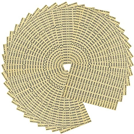 HEMOTON 3500 Stk Made in China Aufkleber Produktaufkleber Selbstklebendes Etikett Label-tags Transparentes Selbstklebendes Aufklebermaterial Für Haustiere Applikationen Büro Kinderkleidung