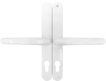 Fullex 68mm PZ White Lever Lever Door Handle 215mm Screw White