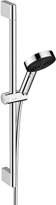 hansgrohe Pulsify S 24161001 Douchette à main avec barre coulissante et tuyau, PowderRain, IntenseRain, massage pulsant, en chrome