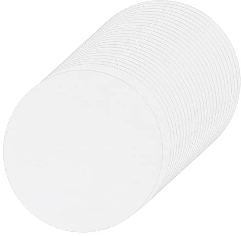 500 Hojas Papel de Horno Redondo, 15cm Papel de Pergamino para Freidora de Aire Blanco, Papel para Hamburguesas, Antigrasa Papel Dim Sum, Antiadherente Papel Vapor para Hornear BBQ Bizcocho (15cm)