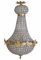 Antik Kronleuchter Kristalle Lüster Korblüster Antik Deckenlüster (ohne Leuchtmittel) Deckenlampe 93cm cat1000 Palazzo Exklusiv