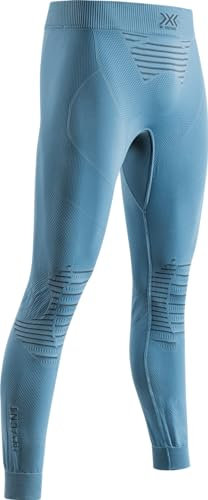 X-Bionic Invent 4.0 - Pantaloni Termici da Corsa a Compressione Uomo - Alte Prestazioni per Running, Sci, Ciclismo, Fitness, e Sport Invernali - Blu, M