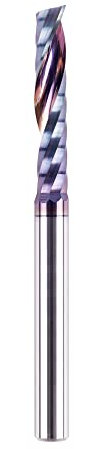 SpeTool Alu Fräser 6mm Schaft Einschneider VHM Fräser Aluminium 32mm Schnittlänge Hartmetall Schaftfräser mit TAC Beschichtung CNC Fräse Holz Fräser Für Oberfräse für Aluminium Acryl und Kunststoff