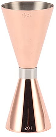 304 Edelstahl Cocktail Doppel Jigger mit Skala, Japanische Stil Messung Oz Cup Bar Werkzeug Schuss für Barkeeper Jiggers, Trink maß Tasse für Bar Party Küchen Werkzeug (Roségold)