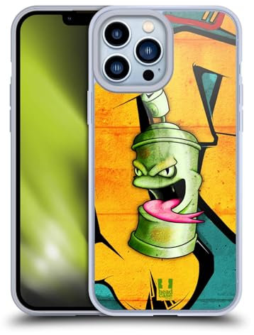 Head Case Designs Reptil Monstruos de Lata de Spray Caso Funda de Gel Suave Compatible con Apple iPhone 13 Pro MAX