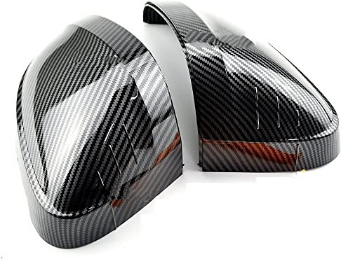 Auto Spiegelkappen Für Audi A4 S4 RS4 B9 2016-2020 A5 S5 RS5 8W6 Auto Styling Glänzend Schwarz Seitenrückspiegel Ersetzen Sie die Deckelabdeckung Rückspiegelkappe (Farbe : No Side Assist-1)