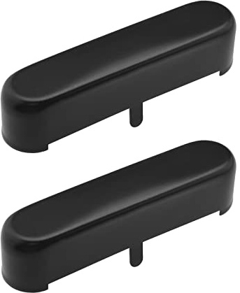 Create idea 2PCS Guitar Neck Pickup Cover Compatible with TL Tele Telecaster Style Electric Guitar Replacement Accessories Metal Black