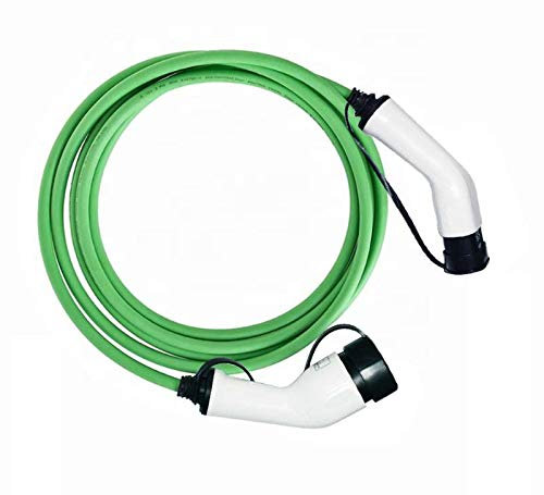 EV EXTRAS Type 2-1.8 metre EV Charging Cable 32 amp (7.4KW) Green (1.8 M)