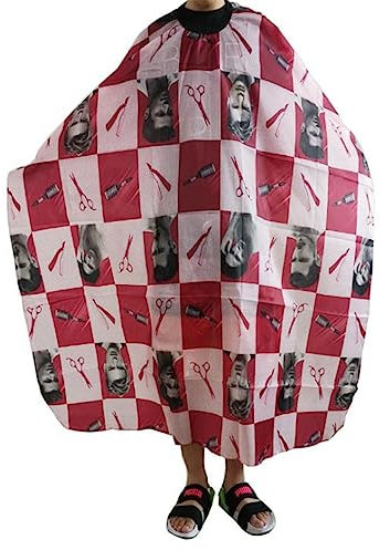 HIQIU Erwachsene Haarschnitt friseurumhang mit klettverschluss, Barber Cape Friseursalon Umhänge Cape Haarschneideumhang Für Salon Haarschneiden Friseu 140cm*160cm (6#)