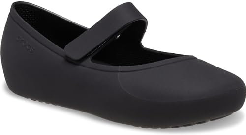 Crocs Unisex Kinder Brooklyn Mary Jane Flat T Flach, Black, 25/26 EU
