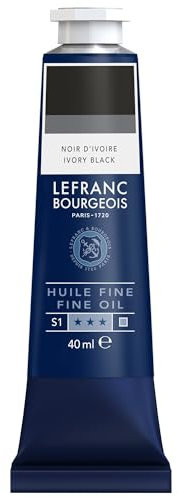 Lefranc Bourgeois Huile Fine Tube 40ml Noir D'Ivoire