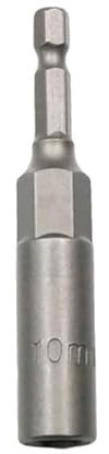 6-19mm Quick-Change 1/4 inch Hex Shank Metric Deep Socket Screwdriver Impact Nut Setter Extractor Remover Driver Drill Bit, 80mm Length, for Electric Manual Impact Screwdriver (1, 10mm)