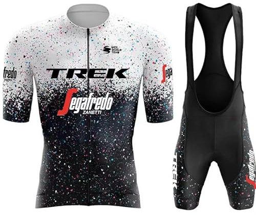 Fenovel Radshirt, Herren-Fahrradanzug, 19D Gel gepolsterte Radhose,schweißableitendes Atmungsaktives Mountainbike-Sweatshirt, Fahrradtrikot