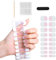 JUXINE Semi Cured Gel Nail Strips - Gel Nail Polish Strips with Nail File and Stick, Semi Cured Nail Art Sticker, Waterproof, Full Nail Wraps Decal Sets, UV/LED Lamp Required (VIS1, One Size)