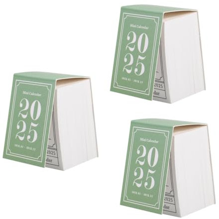 STOBOK 3stücke Retro Tischkalender Handreißbarer Dekorativer Stehkalender Für Zuhause Büro Für Planung Wohnaccessoire Norwegisches