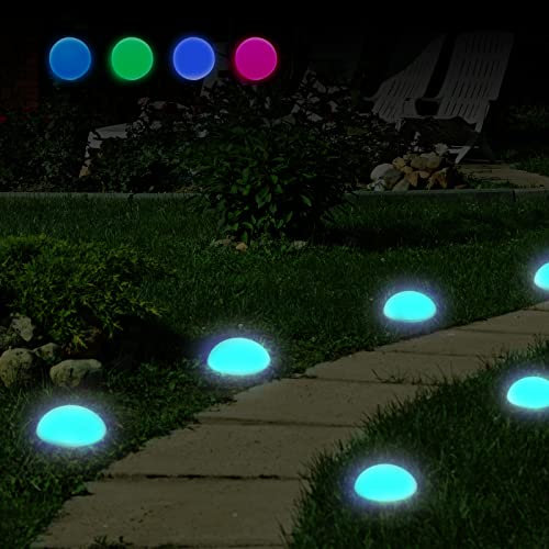 BIGTREE 5 LEDS Solarlampen für Außen Solar Bodensteckleuchte Landschaftsleuchte Dekoleuchte Wasserdichter Sonnenschutz Outdoor Geeignet für Hof, Rasen, Durchgang, Villa (COR)