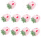 HAPINARY 10St Filz rosa tischläufer Weihnachten rolf zuckowski Weihnachten gefühlte Erdbeere Filz-Erdbeer-Schmuckherstellung Obst blumengirlande erdbeeren DIY & Handwerk DIY zubehör