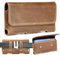 Gcepls Étui de ceinture en cuir véritable, avec clip ceinture, pour téléphone portable iPhone 16 15 14 13 12 11 Pro, XR, XS, Samsung Galaxy S23 S22 S21 S20 M01 Core - Marron - Taille M