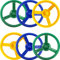 6 Pack Playground Steering Wheel Playset Steering Wheel Toys Swingset Accessories for Kids Outdoor Playhouse Treehouse (Color Set 1)