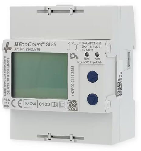 NZR® EcoCount SL 85A S0 MID Hutschienen Drehstromzähler 3x 230/400V (5)85A