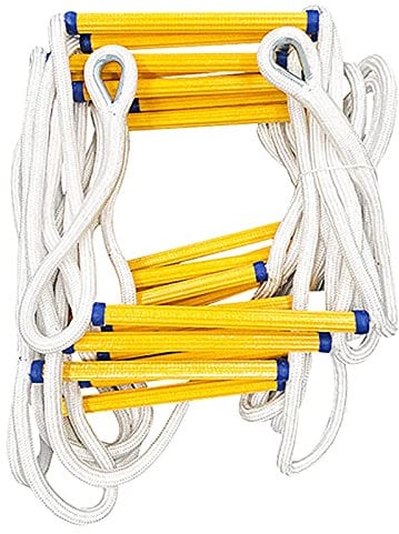 fireproof Rescue Ladder,Rope Ladder, Emergency Balcony Fire Ladder 3M-20M Height Safety, Multi-Purpose Ladder for Emergency Rope Ladders, Rope Ladder Rescue Ladder for Windows Balconies/10M