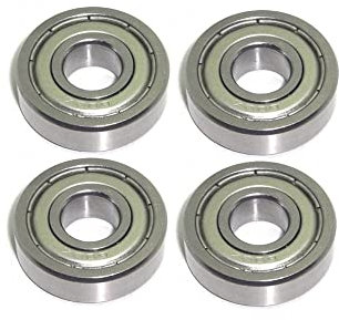 4x Kugellager 9x24x7 mm - 609 ZZ metallgedichtet Miniatur Rillenkugellager Chromstahl 9mm Welle - rcbay