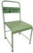 TentHome Vintage Pflanzenhocker Pflanzenständer Metall Blumenständer Kleiner Deko Hocker Eisen-Klappstuhl Gartenstuhl Rustikal Gartenmöbel Dekostuhl für Balkon Hof Kinderzimmer quadratisch grün