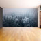 Nebelwald Tapete Aufkleber Wandbild - Bergbaum Nebel Abnehmbare Wand Papier Kunst Aufkleber Probe: 12 x 8
