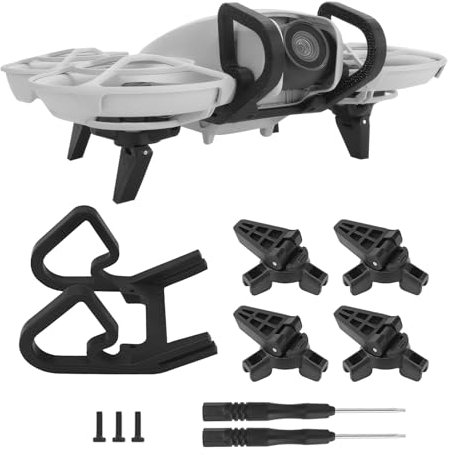 Gimbal Bumper Guard für DJI Neo Zubehör, Gimbal Schutz, Geeignet für DJI Drohne Versicherung Kamera Kratzschutz mit Fahrwerk (Schwarz)
