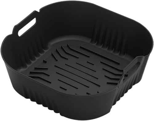 Suyoo Airfryer Silikonform für Philips XL 6.2L HD9270/90, Philips 5000 Serie XXL HD9285/90, Silikonkorb Hitze Airfryer Zubehör für COSORI 4.7L, Wiederverwendbares Airfryer Zubehör