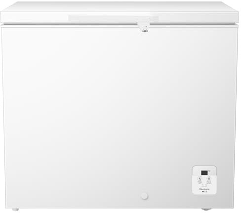 SCHOEPF – GT217SA Gefriertruhe 217 L – Weiß – 84,20 x 96,30 x 63,20 cm – Energieklasse A – Schnellgefrieren – 38 dB – 84 kWh/Jahr – 4-Sterne-Kennzeichnung – Freistehend