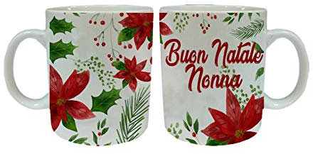 MP CREATIVE SRL Tazza Mug Personalizzata con Nome Idea Regalo Natale con Stella Natale