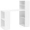 FineBuy Schreibtisch mit Regal 120x120x53 cm Holz Modern, Schreibtischregal Ablagefächer PC Tisch, Computertisch mit Ablage, Design Tisch Büro mit Aufbewahrung